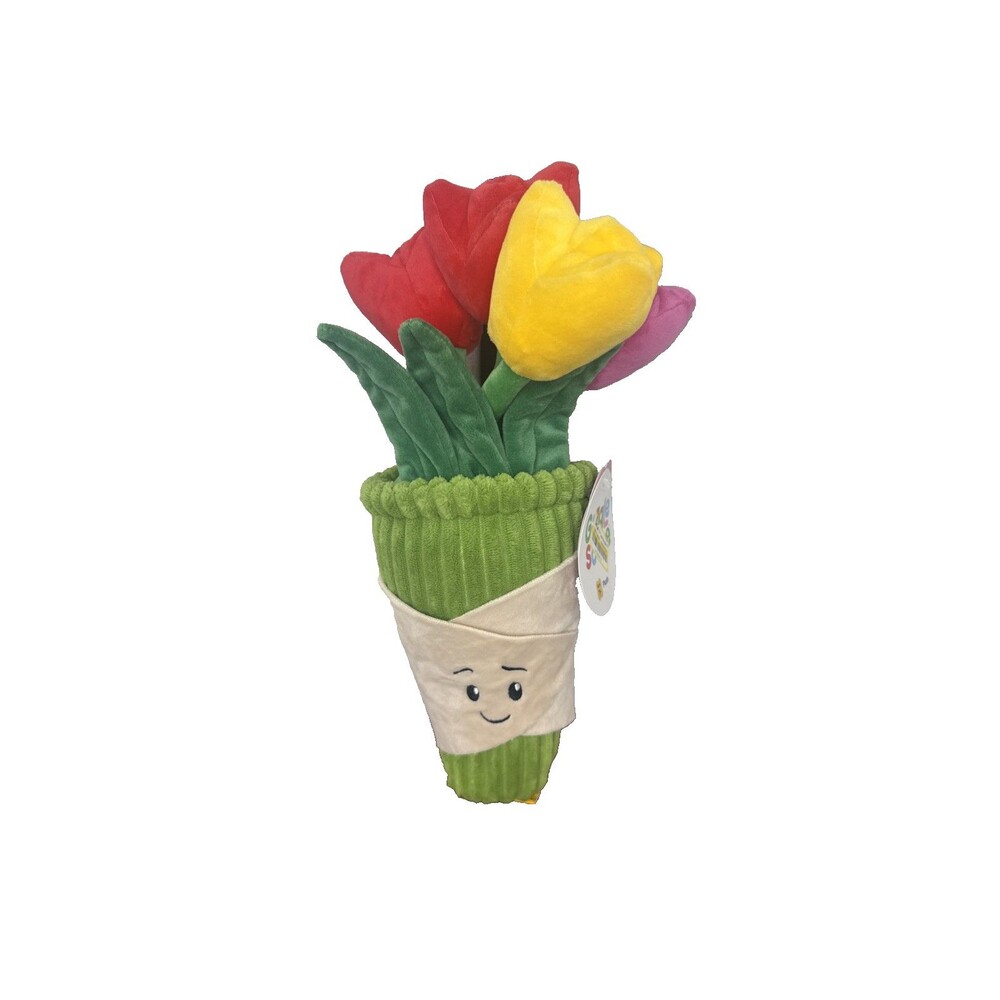 Gigglescape Tulip Bouquet Plush Flower Stuffed Animal Target Toy New 12.5